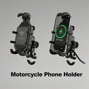 2026 Newest Wireless Adjustable 360 Rotation Aluminum ABS Plastic Universal Cell Phone Holder Fast Charging Charger for - Product Image 1