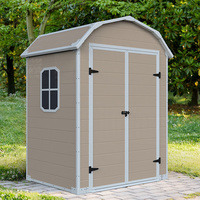 Abri de jardin en plastique à toit à pignon, vente en gros, abris en plastique de haute qualité, abri à outils extérieur, remise à outils