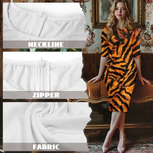 Đầm bó sát gợi cảm họa tiết da báo, chất liệu thoáng khí, kiểu dáng dễ thương, nhận đơn hàng nhỏ, phản hồi nhanh, có tính năng giặt được. - Product Image 5