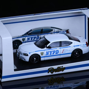 64 pour New York Po Highway Patrol HWY Semi-Concealed E Car 08 Steed 1:64 Scale Aluminum Alloy Diecast Toy - Product Image 1