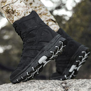 Botas tácticas para hombre al aire libre, escalada en acantilado, negro, gris, colores de ajuste visibles, botas de montaña, botas de senderismo - Product Image 5