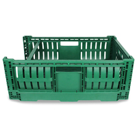 Caisse de stockage pliable en plastique carré, pour fruits et légumes, de haute qualité, nouvelle Promotion