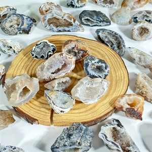 Commercio all'ingrosso naturale di cristallo di quarzo grezzo Geode lastra di diamante <span class=keywords><strong>Druzy</strong></span> fetta di agata per la decorazione stampata al Laser - Product Image 3