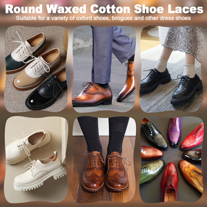 Wegoodzf Tùy Chỉnh Mỏng Vòng Sáp Dây Giày 2.5 Mm Dày Bán Buôn Không Thấm Nước Dây Giày Cho Nam Giới Phụ Nữ Ăn Mặc Giày Và Khởi Động - Product Image 6