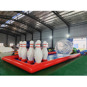 Ballons gonflables Zorbing unisexes pour adultes, jeux interactifs gonflables, jeu de bowling gonflable commercial en PVC avec ballon Zorb - Product Image 1