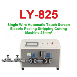 25mm2 35mm2 LY 825 835 tek tel otomatik dokunmatik ekran elektrik soyma sıyırma kesme makinesi için 8 tekerlekler şerit tel - Product Image 2
