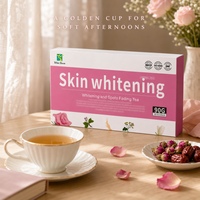 Sachets de thé beauté pour femmes, mélange blanchissant naturel, 30 unités, pour rituel matinal, maison, bureau, tasse, soin personnel