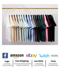 เสื้อยืดโอเวอร์ไซส์ ผ้าฝ้ายคุณภาพสูง 100% ไซส์ใหญ่พิเศษ สั่งทำได้ ขายส่ง เสื้อยืดสีเขียวอะโวคาโด เสื้อยืดเปล่าสำหรับผู้ชาย - Product Image 6