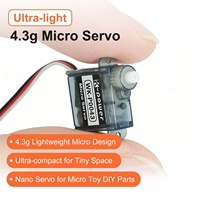 Moteur sans noyau haute vitesse Kpower P0043 0,9 kg 0,07 sec, servo miniature sans noyau 4,3 g pour avion RC, planeur, avion