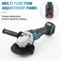 Meuleuse d'angle sans fil 125 mm, machine à meuler sans fil, outil électrique pour le travail du bois, batterie 18 V