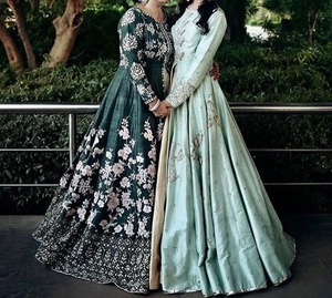 Stunning-Indian/Pakistani-Party-Wear embroidery work on Elegant-Floor Length dress for party/Wedding wear -2020 - Product Image 1