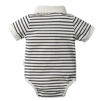 Ensemble de Vêtements Formels d'Été pour Bébés Garçons en Gros – T-shirt à Manches Courtes et Barboteuse 100% Coton – Personnalisation du Logo Printemps