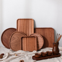 Plateau de service en bois artisanal écologique, décoration de table classique, articles de cuisine, artisanat, plateaux et planches