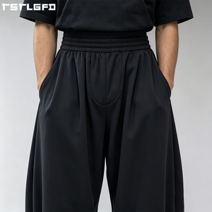 Cut And Sew Balloon Sweatpants Heavyweight French Terry Baggy Oversized Streetwear Elastic Cuff Joggers Wholesale Bulk - Product Image 5