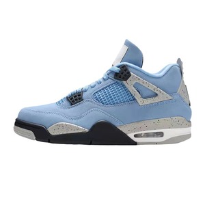 Chaussures de basket-ball <span class=keywords><strong>AJ4</strong></span> White Cement University Blue Paris Air Cushion, antidérapantes et résistantes à l'usure, chaussures de sport décontractées pour la course à pied - Product Image 5