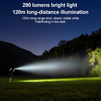 Lampe de poche EDC portable pour extérieur, mini torche, projecteur, lumière blanche, rouge, bleue, LED, étanche IPX6
