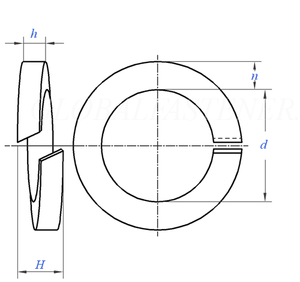 Vente directe d'usine échantillon gratuit M5 M6 M8 M10 M12 M20 fer enduit de zinc épaissi écrou ouvert élargi <span class=keywords><strong>rondelle</strong></span> de joint métallique élastique - Product Image 2
