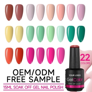 Gel de Uñas Multicolor de 15ml, Fácil de Aplicar, Coloración Uniforme, Servicio de Diseño Personalizado ODM, para Uso Profesional y DIY - Product Image 1
