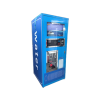 Distributeur automatique de bouteilles d'eau purifiée à l'hydrogène pour usage commercial, avec recharge en libre-service et fonctionnement à monnayeur