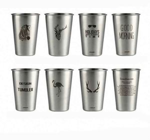 Modern Stainless Steel Tumbler <b>With</b> Vacuum Insulation for Beer - Product Image 1