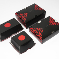 Venta al por mayor de cajas de pollo frito, caja de papel de comida rápida personalizada para llevar, caja de pollo frito con agujeros