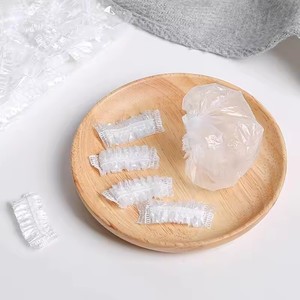 100 protections d'oreilles jetables transparentes et élastiques pour la coloration des cheveux, outil de protection imperméable pour la douche, en plastique - Product Image 4