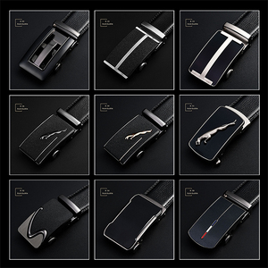 เข็มขัดหนังแท้สำหรับผู้ชายพร้อมหัวเข็มขัดอัตโนมัติ - Product Image 3
