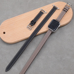 Correas de Cuero Genuino para Relojes Inteligentes Apple Watch, Correa Doble Tour para Mujer - Product Image 5