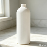 Xypackaging Bouteilles rondes en plastique PET vides de 1000 ml, blanches, avec pompe pour lotion, pour désinfectant liquide, prix d'usine, couleur personnalisée