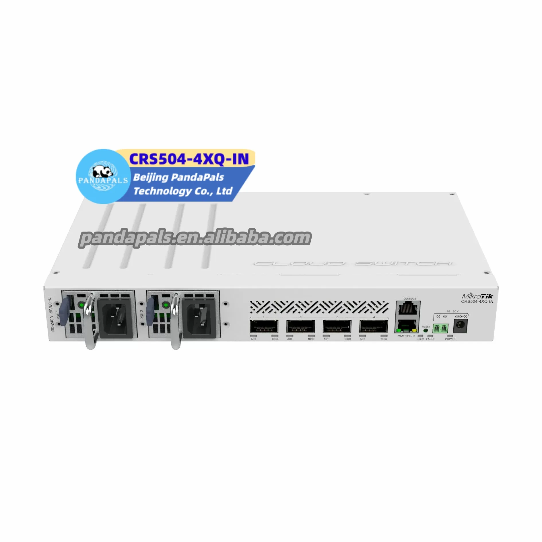Nuovo Switch Router Cloud ethernet poe da CRS504-4XQ-IN gb di rete Mikrotik 100 originale