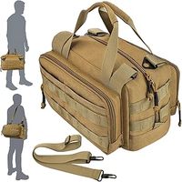 Bolsa de Lona Encerada Multiusos, Resistente al Agua, Correa Ajustable, Completamente Forrada, Doble Cremallera, Resistente, Verde Oliva, Plegable
