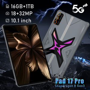 Pad 17 Pro Globale 5GL <span class=keywords><strong>TE</strong></span> Bands Tablet PC con Schermo HD da 10.1 Pollici, Processore Octa Core MTK, 16GB+1TB, Dual SIM, Sistema Android 15 - Product Image 3