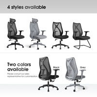 Chaise de bureau ergonomique en maille certifiée BIFMA, ensemble table et chaise de bureau, chaise de bureau pivotante moderne de haute qualité