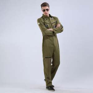 Tout nouveau <span class=keywords><strong>pilote</strong></span> amélioré Costume de jeu de rôle Ensemble d'uniformes une pièce pour hommes - Product Image 3