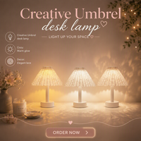 Lampe de table LED nordique moderne avec abat-jour design sans fil rechargeable par USB à intensité variable pour l'éclairage de chevet décoratif à la maison