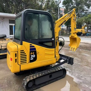 Mini-excavatrice sur chenilles Komatsu PC20MR d'occasion en excellent état, pelle japonaise de 2 tonnes pour le jardinage et la construction de pipelines - Product Image 1