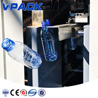 Máquina de Moldeo por Soplado Automática de 3 Cavidades, 30 bar, Moldeadora Industrial por Soplado, Máquina de Moldeo por Soplado y Estirado de PET