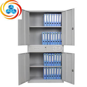Armoire de bureau en acier à prix d'usine, meuble de rangement avec porte vitrée pour instruments, armoire de classement pour mobilier de bureau - Product Image 3