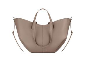 Bolso Tote Minimalista Elegante de Lona Negra Resistente al Agua, Bolso de Mano para Mujer, Parte Superior Abierta, Forma de Ala Estructurada, Uso Diario - Product Image 4