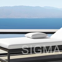 2025 Sigma mobilier d'extérieur moderne chaise de plage loisirs lit de soleil hôtel Villa piscine chaises longues