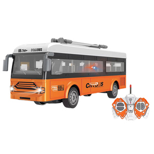 Jouet de voiture de Tour de ville radiocommandé 4CH pour enfants, Bus touristique modèle camion porte ouverte pour enfants, Bus <span class=keywords><strong>Rc</strong></span> télécommandé avec lumière, 1/30 - Product Image 1