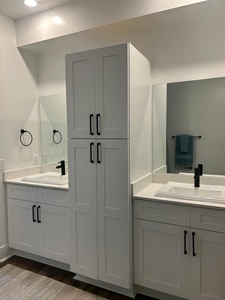 Hiện đại Nhà bếp đảo Tủ ăn sáng thanh được xây dựng trong rượu vang giá rắn gỗ thép không gỉ Granite ván ép bồn rửa backsplash - Product Image 3