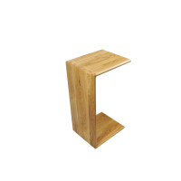 Table basse en chêne blanc massif en forme de C Console en bois antique rustique pour la maison ou la salle à manger Meubles de salon de style moderne