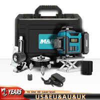 Instrument de nivellement laser de précision industrielle DIY OEM MARS, pour la rénovation de la maison, laser vert, alimenté par batterie, 0-30m
