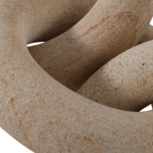Scultura in Arenaria a Catena per Decorazione Casa, Ufficio, Soggiorno - Oggetto Decorativo in Pietra per Scaffale e Tavolino da Caffè - Product Image 6