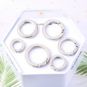 Boucle à ressort ouverte et plate en acier inoxydable pour bricolage Sac à bagages en acier au titane Accessoires de quincaillerie Bracelet Collier Crochets pour bijoux - Product Image 5