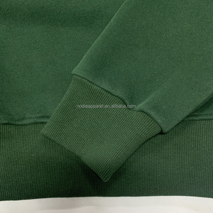 เสื้อฮู้ดแบบสวมหัวไม่มีลาย ปักโลโก้ตามแบบที่กำหนดเอง OEM ทรงหลวม เสื้อสเวตเชิ้ตแบบซิปครึ่งตัว เสื้อสเวตเชิ้ตแบบซิปสี่ส่วน เสื้อฮู้ดผู้หญิง - Product Image 5
