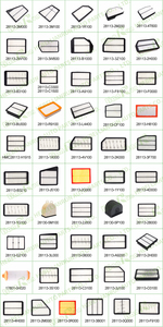 Filtro de aire de repuesto automático para <span class=keywords><strong>Hyundai</strong></span> /KIA 28113-h8100 28113-3M000/28113-3M100/28113-1R100/28113-2M200 - Product Image 2