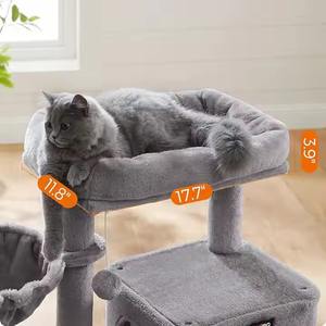 Tour pour chat à plusieurs niveaux Grand support d'escalade pour chat avec perchoir en peluche Jouets pour le jeu et le repos - Product Image 2