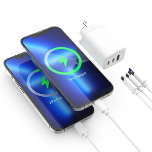 Enchufe DE LA UE 65W <span class=keywords><strong>C</strong></span> Puerto GaN cargador adaptador de corriente para uso doméstico PD cargador de pared 65W USB A + <span class=keywords><strong>C</strong></span> cargador de computadora portátil para dispositivos móviles - Product Image 5